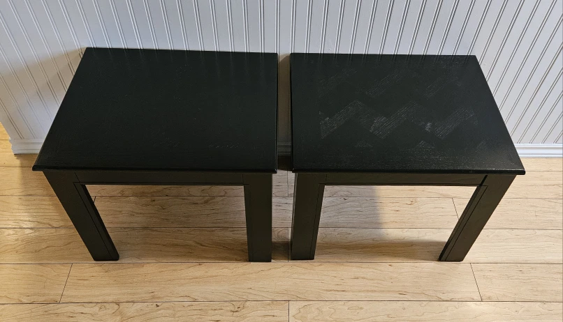 Wood end tables - photo 3