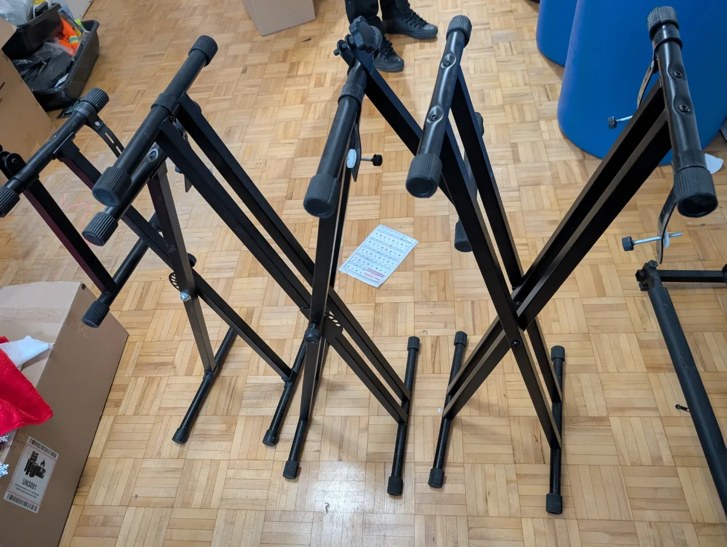 Keyboard stands and Guitar stands. image indicator(2)