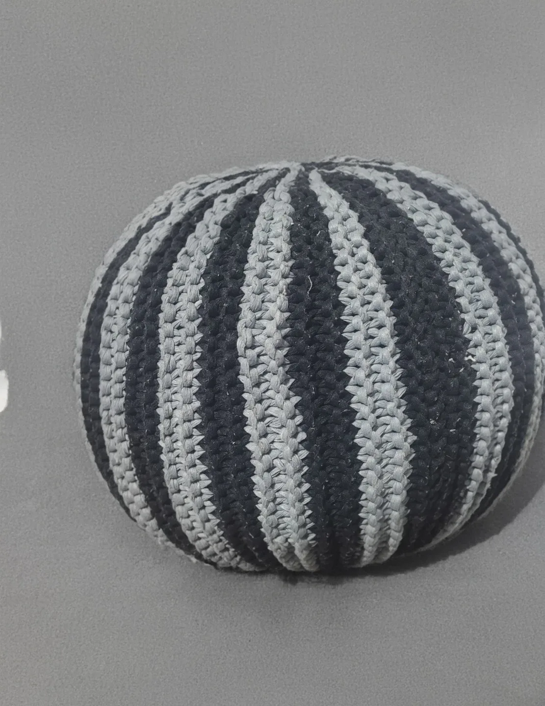 Handmade Knitted Pouf Ottoman image indicator(9)