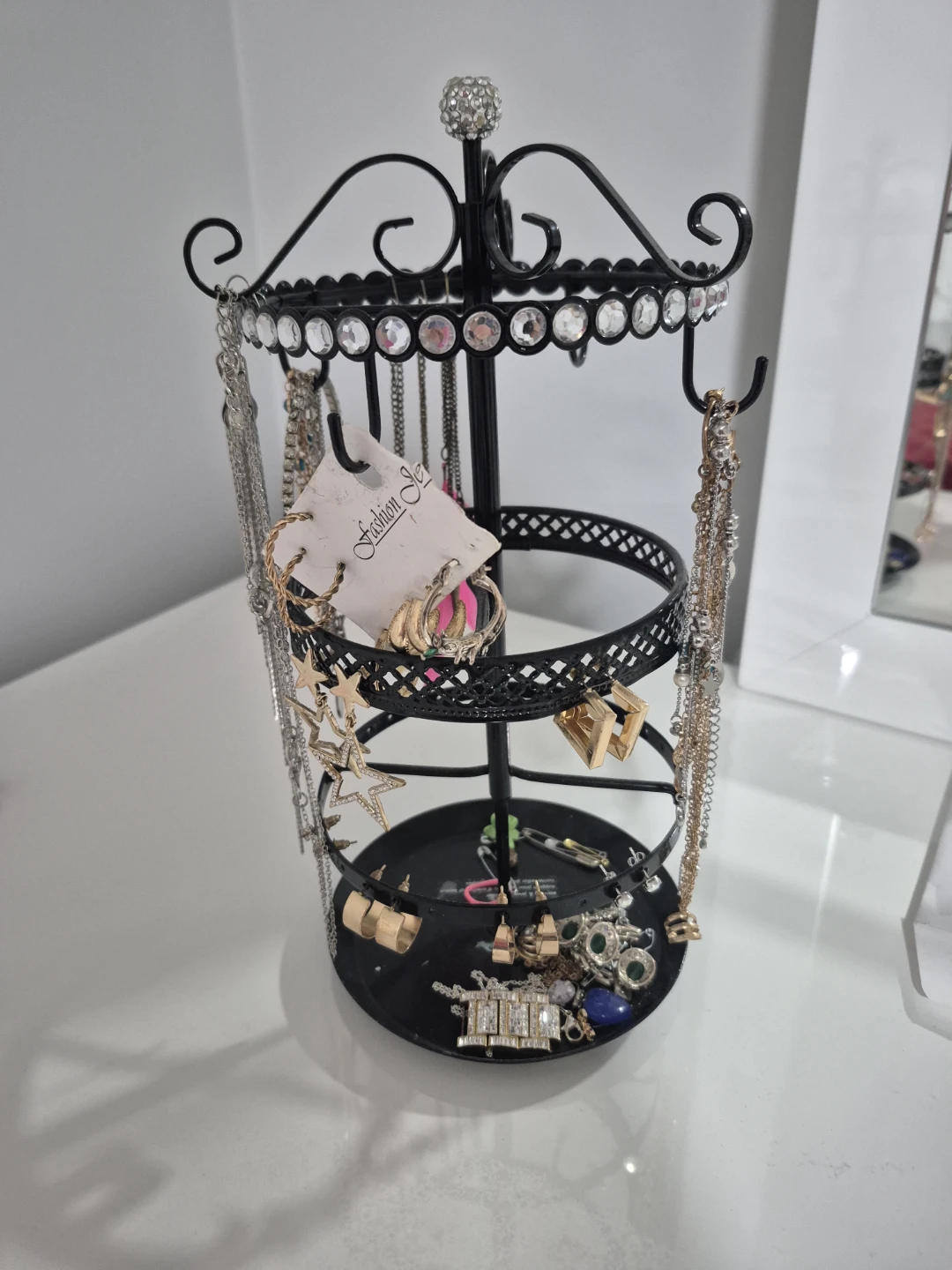 Black Metal Jewellery Stand - photo 2