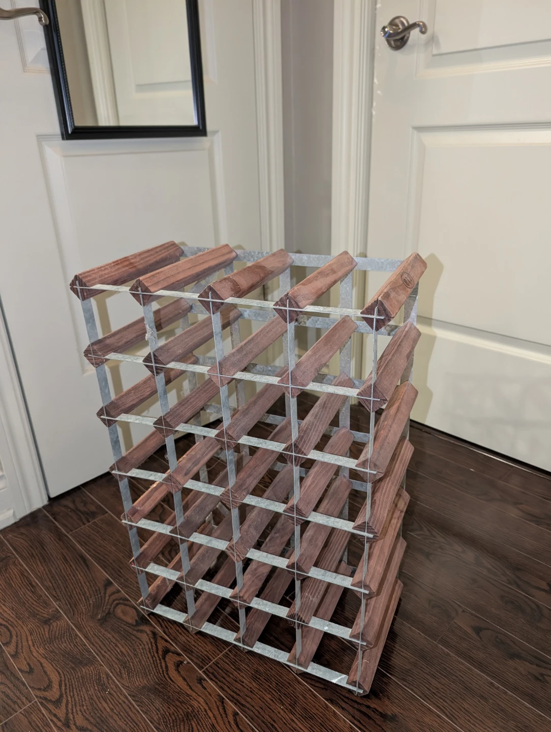 Wine Rack - Wood & Metal