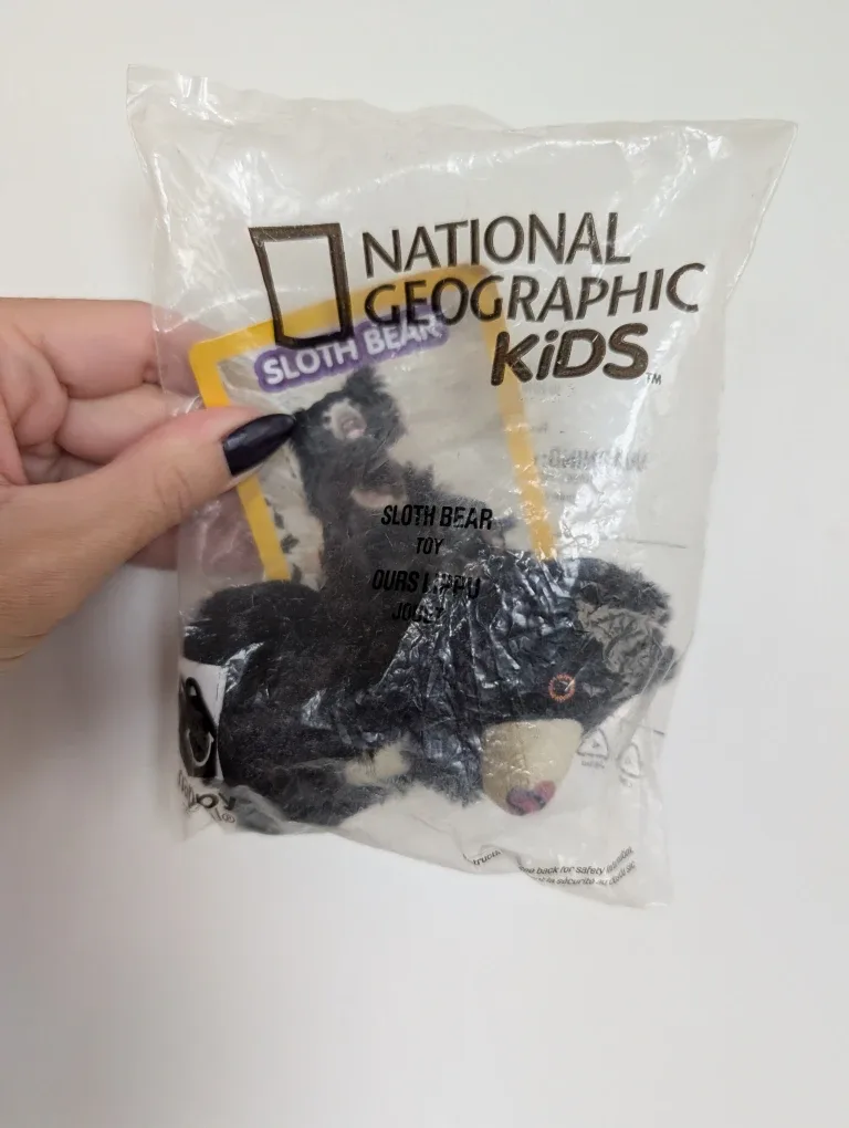 New National Geographic Kids Sloth Bear Toy