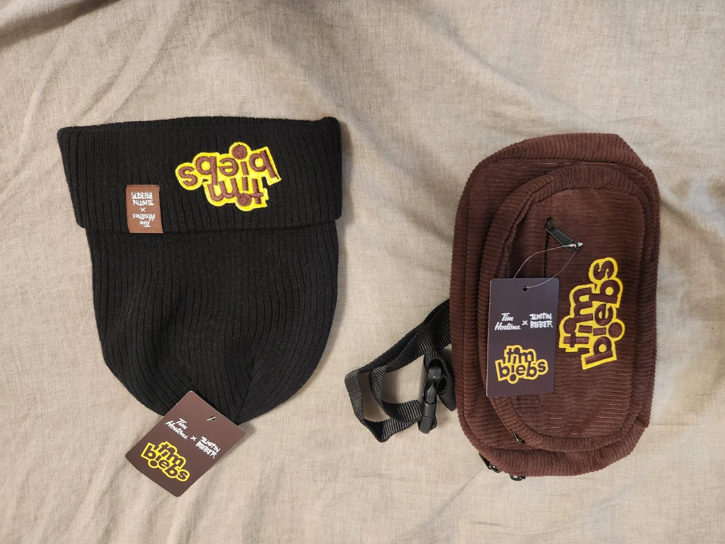 Tim Hortons x Justin Bieber Beanie & Belt Bag