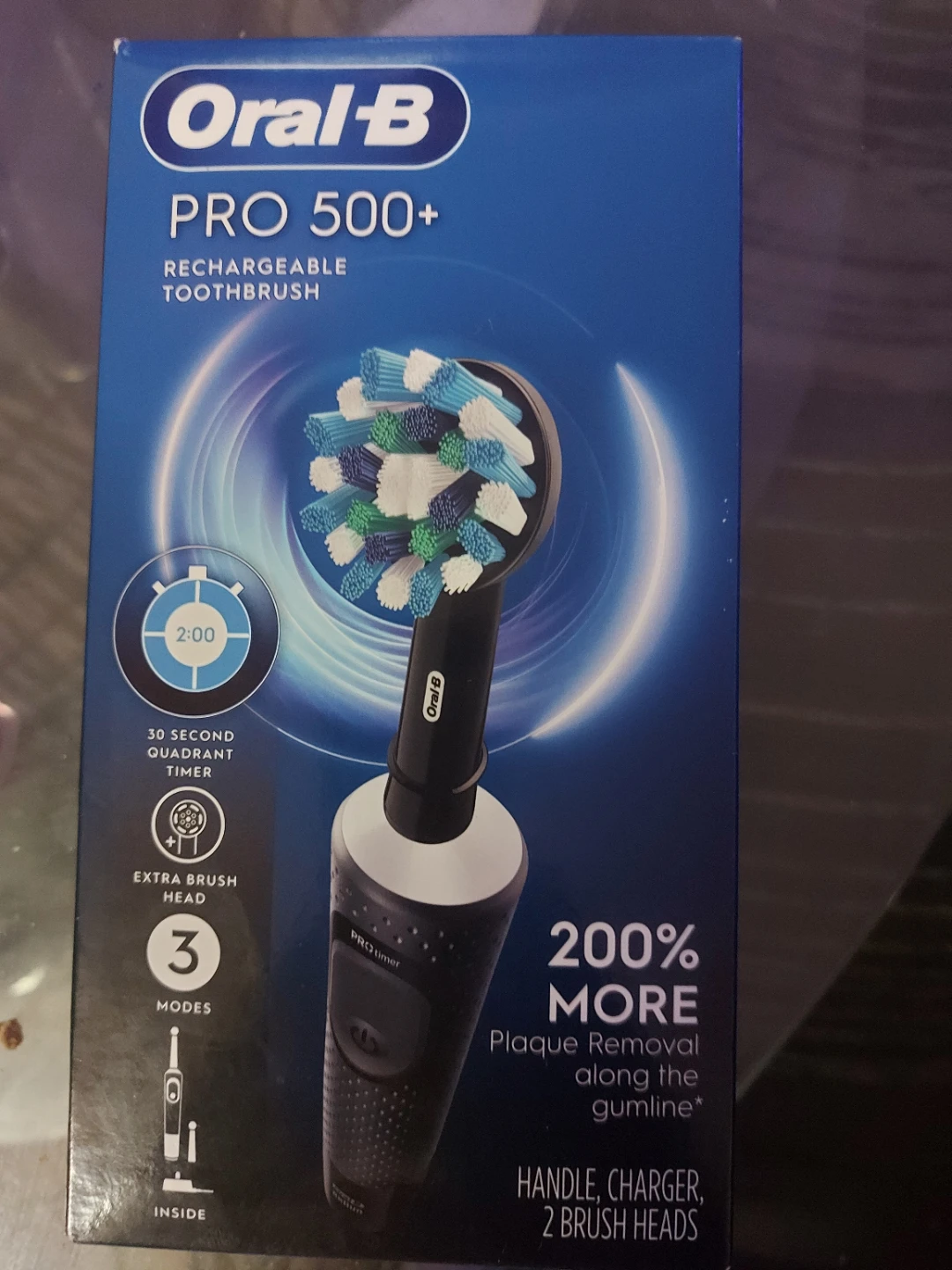 Oral-B PRO 500+ Rechargeable Toothbrush - Black - photo 4