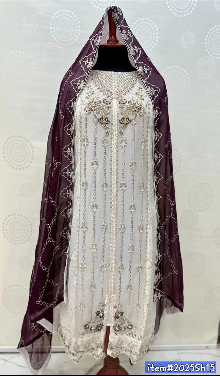 Embroidered Shalwar Kameez with Dupatta