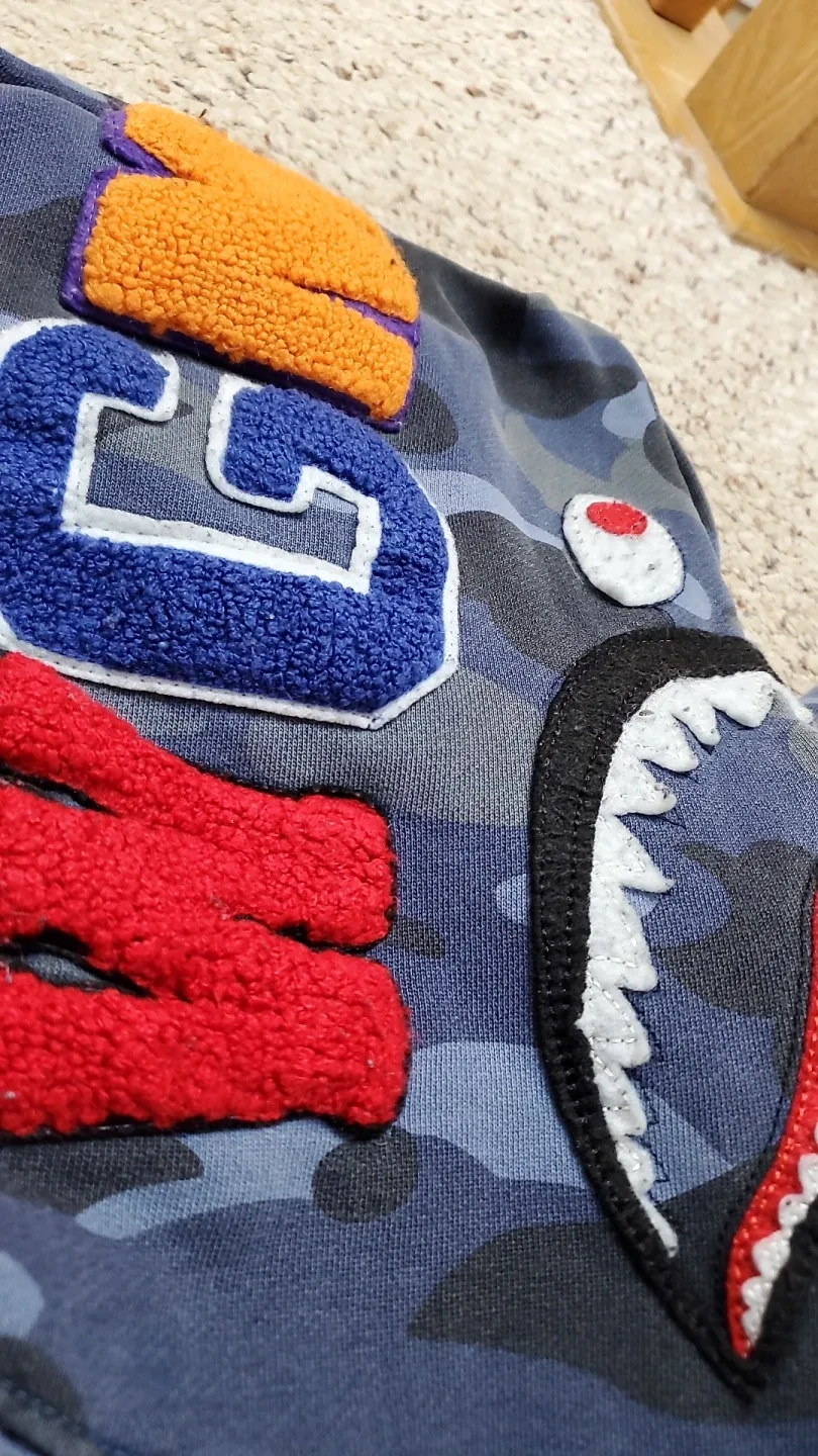 BAPE Blue Camo Shark Hoodie image indicator(2)