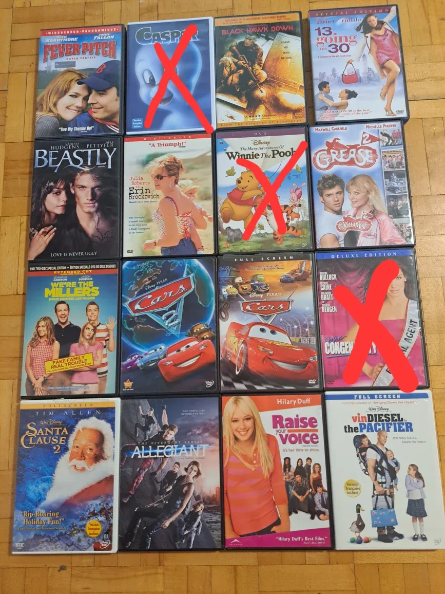 Mixed DVD Movies Lot image indicator(7)