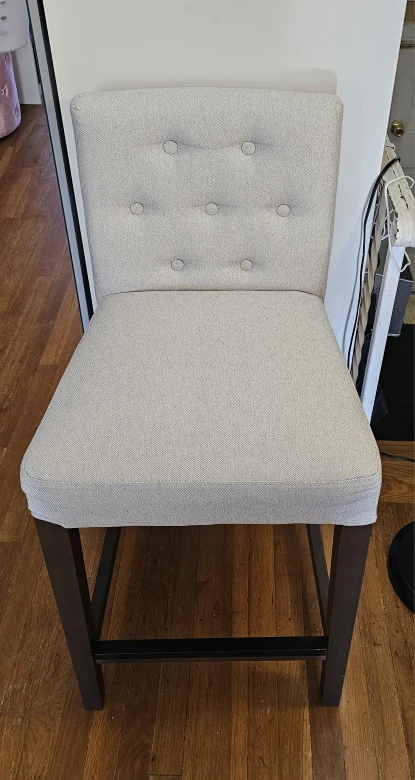 Set of 4 Upholstered Counter Height Stool - photo 4