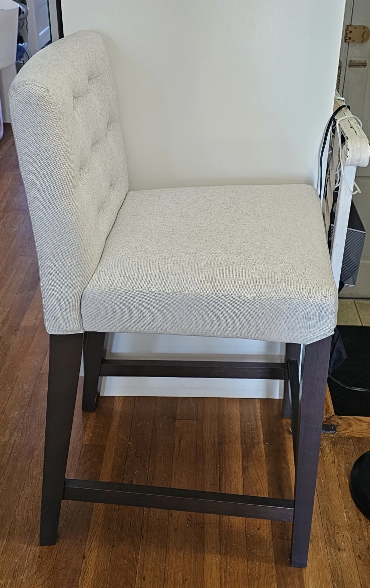 Set of 4 Upholstered Counter Height Stool - photo 5
