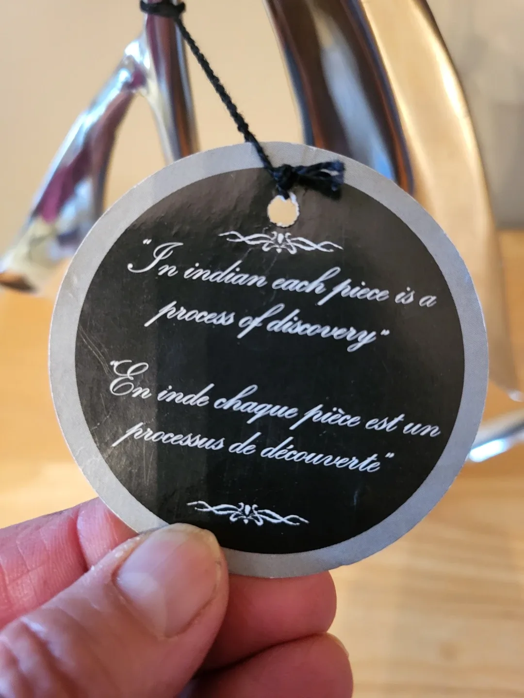 Designer Accent Silver Sailboat Sculpture image indicator(5)