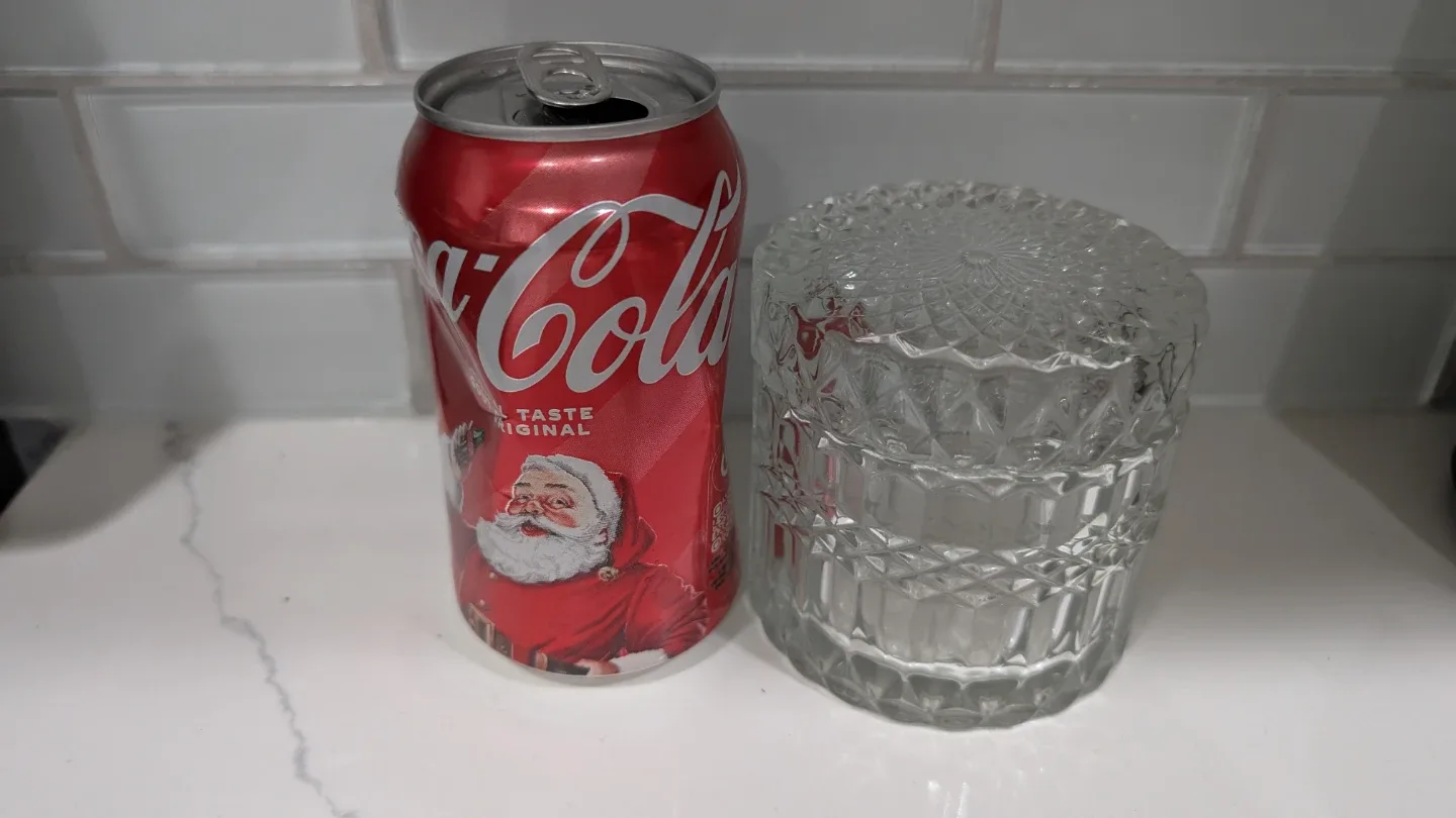 Crystal Glass Jar with Lid image indicator(2)