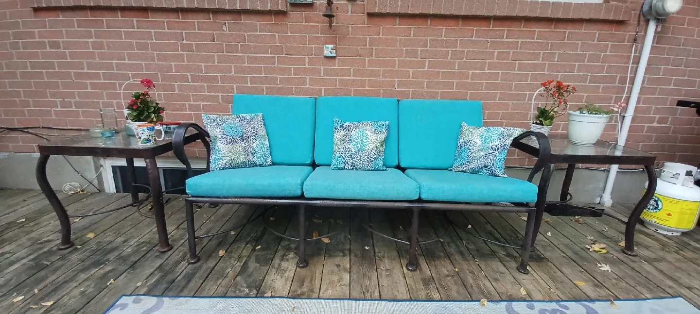 Patio Furniture Set - Teal Cushions image indicator(2)
