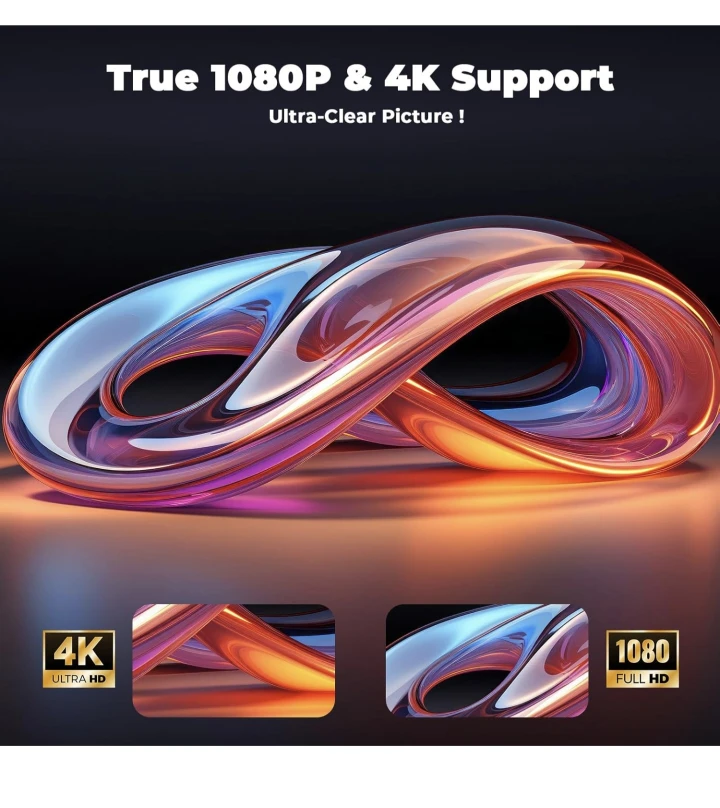 Lisowod Projector - True 1080P & 4K Support - photo 3