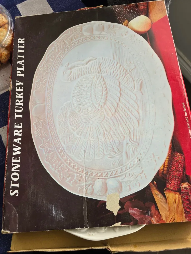 Stoneware Turkey Platter