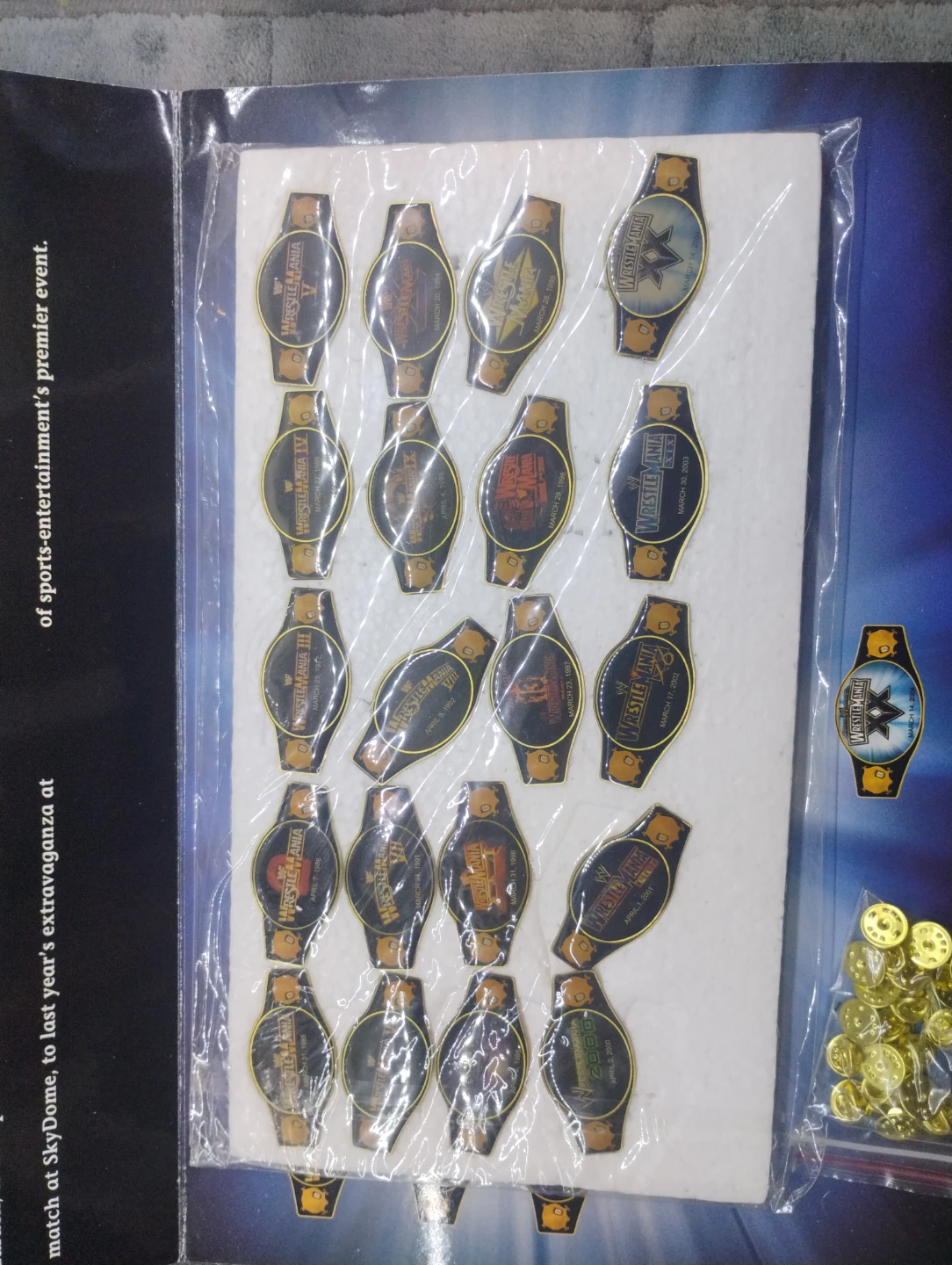 WWE WrestleMania Pin Collection - photo 2