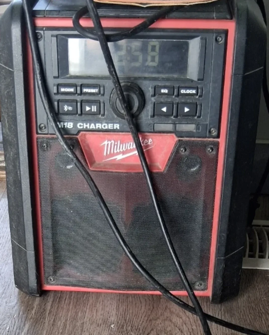 Milwaukee M18 Charger and bluetooth speaker