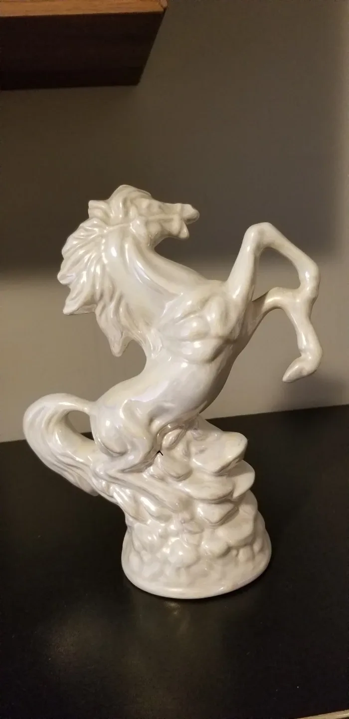 Vintage Porcelain Horse Figurine