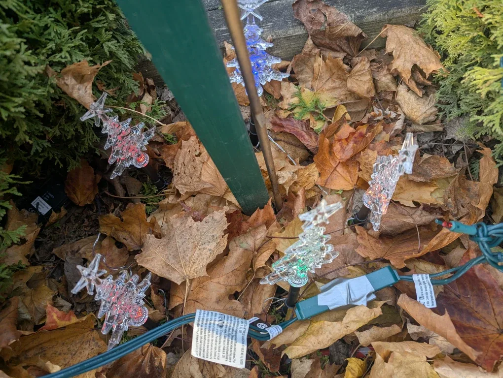 Festive Lights Acrylic Tree Stakes - 5 LED Lights CASH ONLY image indicator(5)