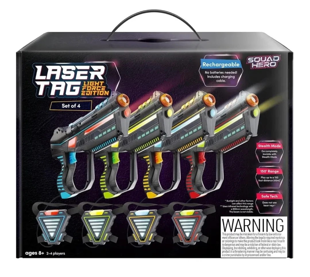 Rechargeable Laser Tag Set of 4 For Kids,  Teens, Adults image indicator(3)