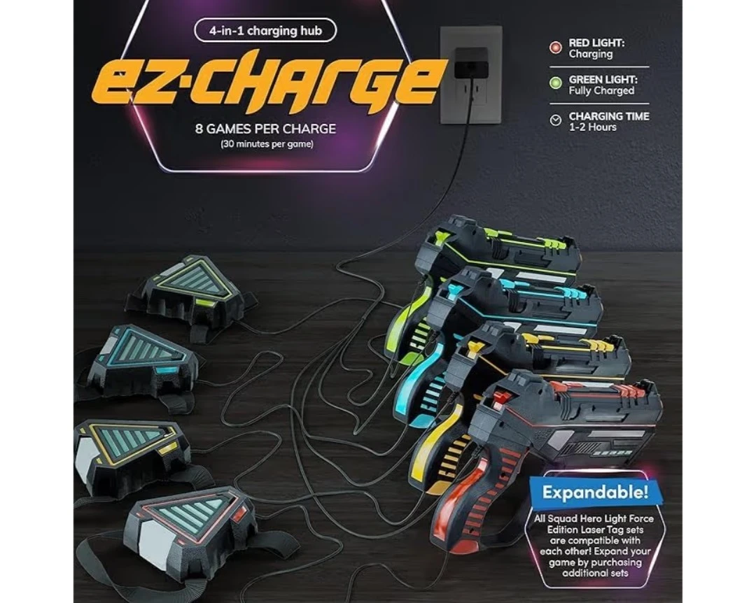 Rechargeable Laser Tag Set of 4 For Kids,  Teens, Adults - photo 5