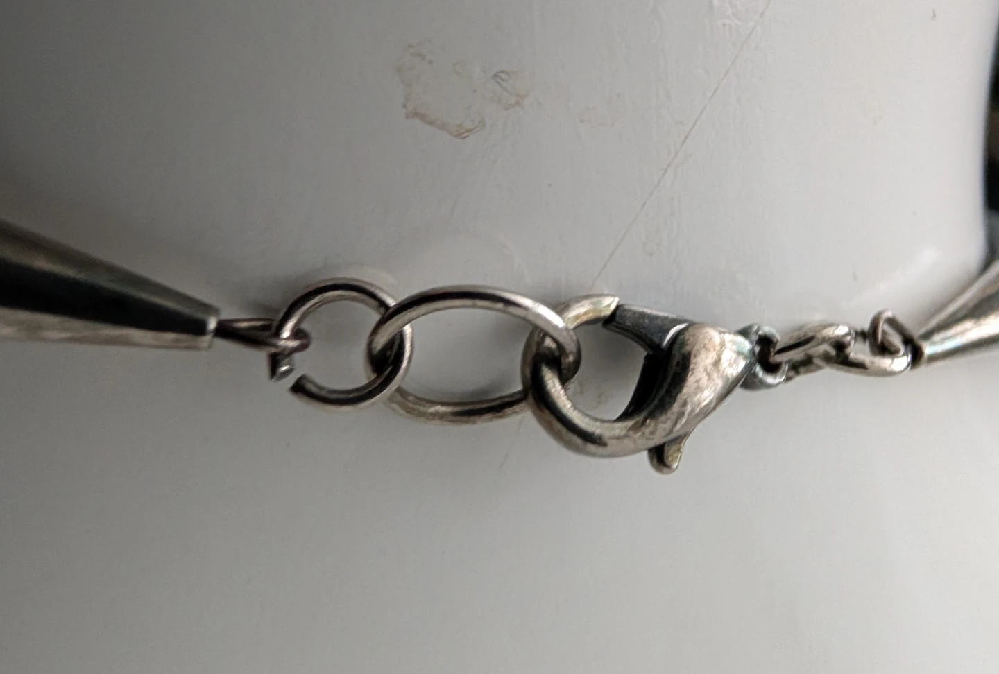 Black Resin Bead Necklace - photo 2
