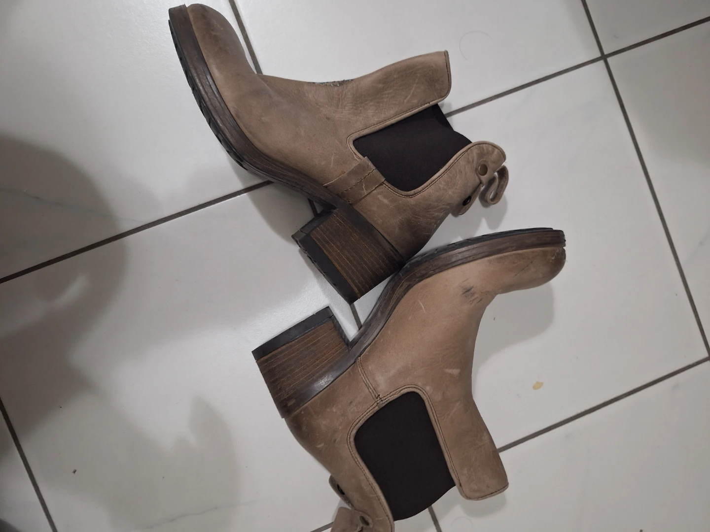 Steve Madden Brown Leather Ankle Boots - Size 10 - photo 2