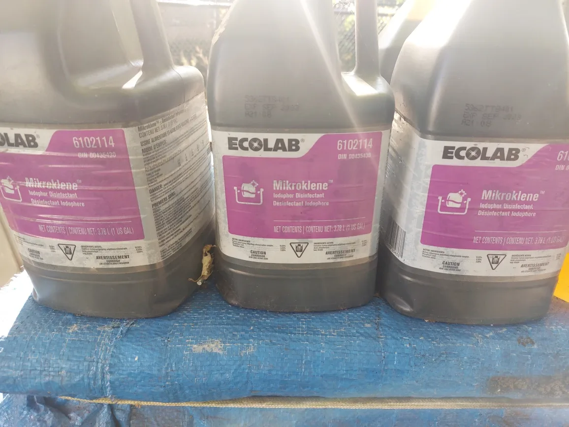 Disinfectant/cleaner jugs