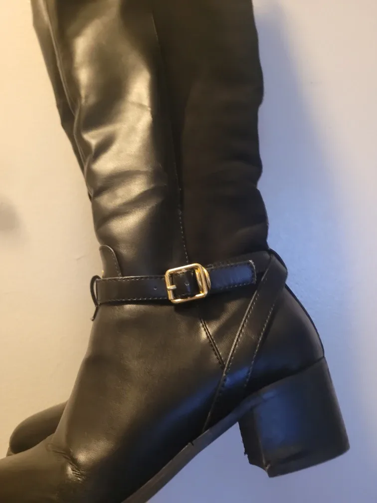 Black Knee High Boots