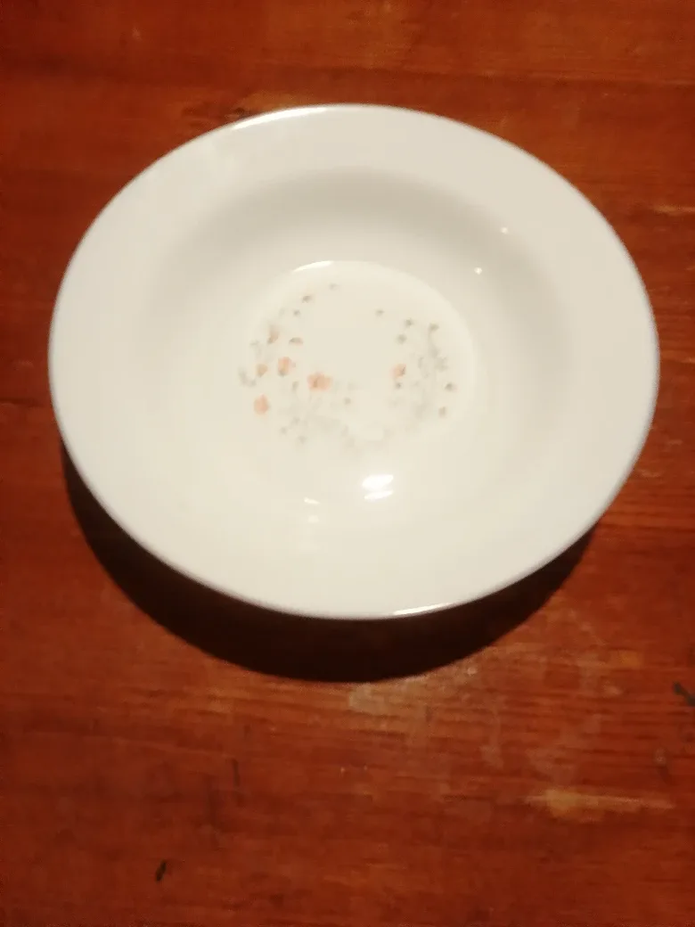 Floral Patterned White Bowl image indicator(3)