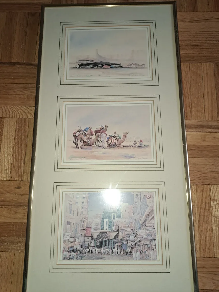 Vintage Framed Watercolor Prints image indicator(3)