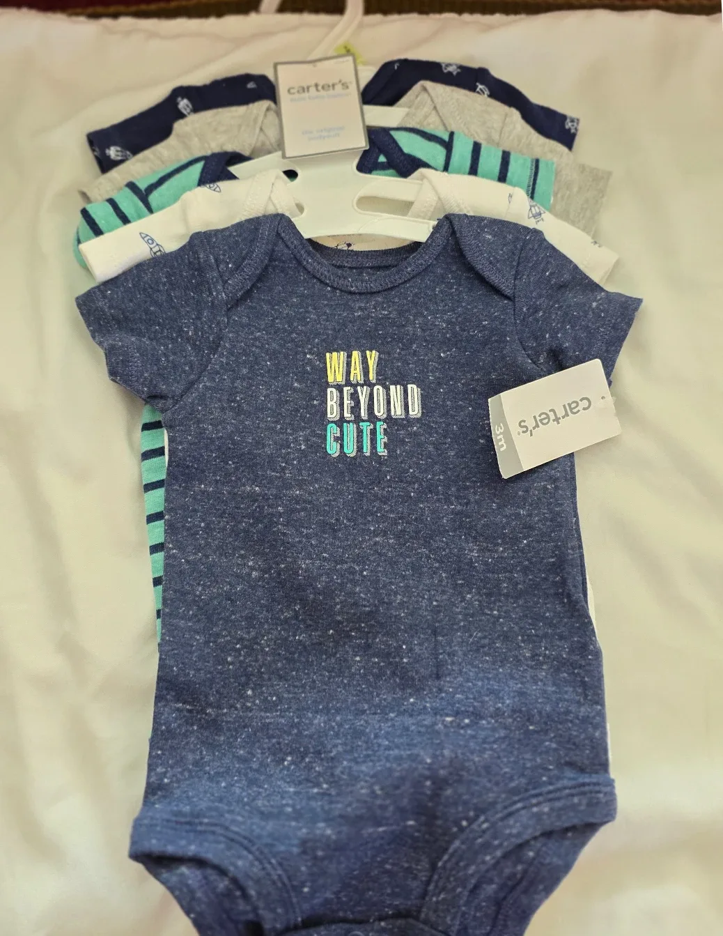 Carters 0-3 months boys bundle bodysuits