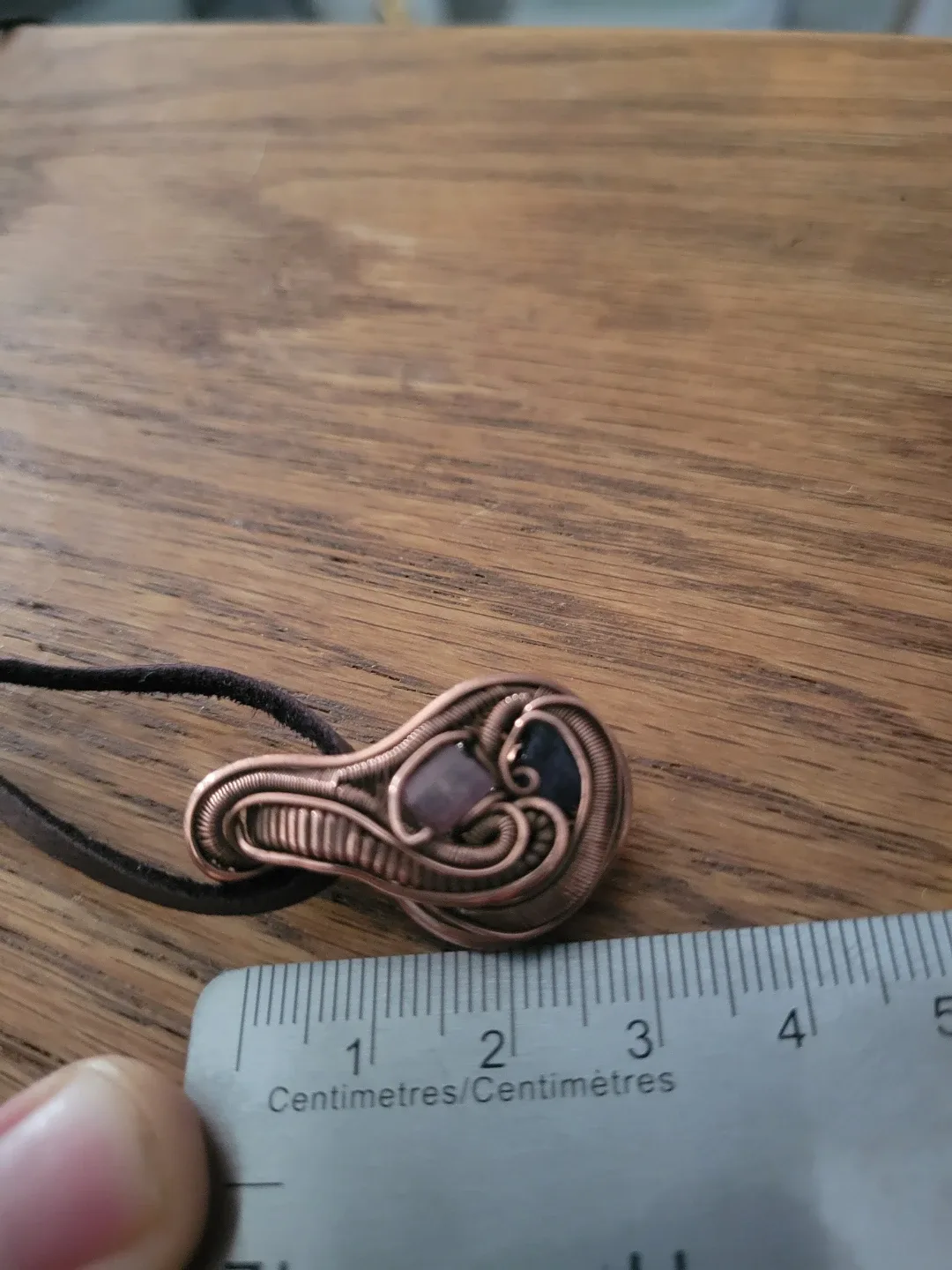 Handmade Copper Wire Wrapped Pendant image indicator(5)