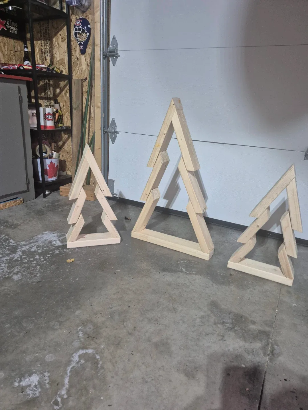 Handmade Wooden Christmas Tree Decor