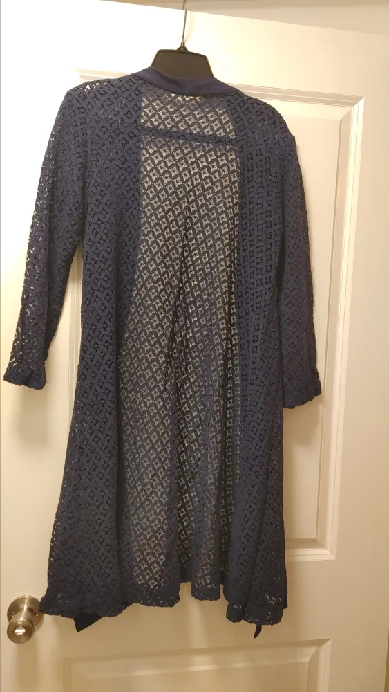 Navy Blue Lace Cardigan image indicator(6)