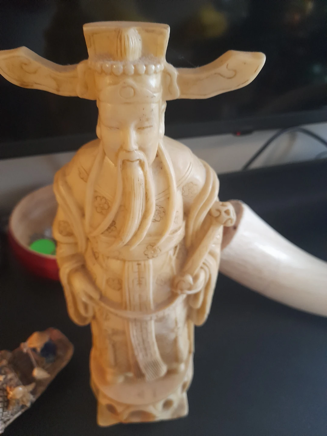 Vintage Figurine of Chinese God - photo 4