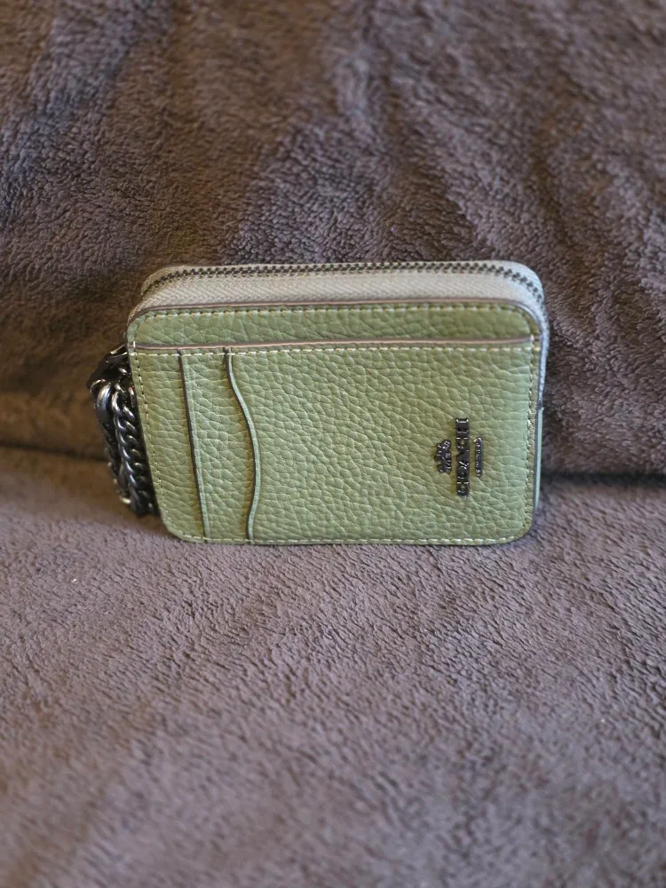 Coach Zip Card Case Wallet - Military Green image indicator(2)