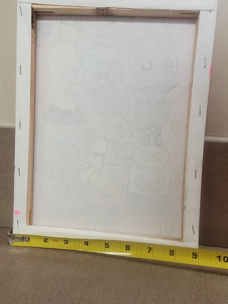 Handmade Cartoon Character Canvas Art🥕 thrifty pick image indicator(3)