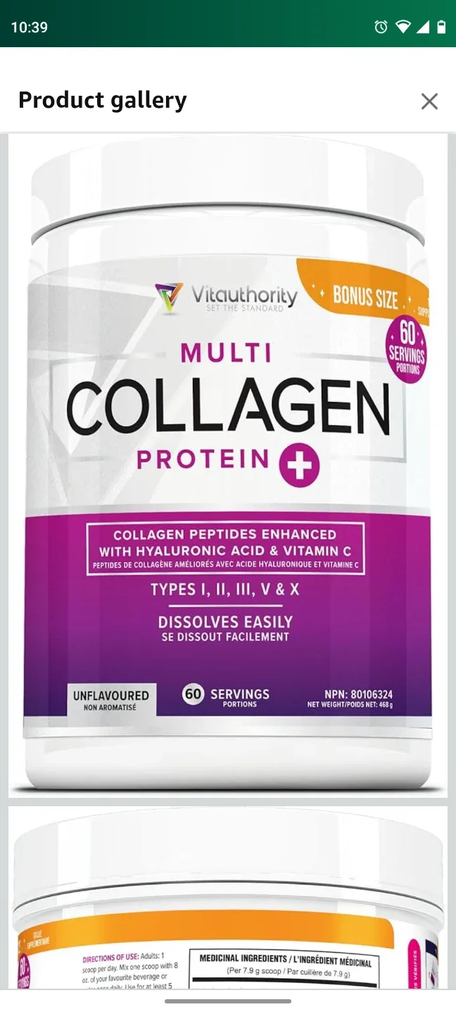 Vitaauthority Multi Collagen Protein - Unflavored image indicator(2)