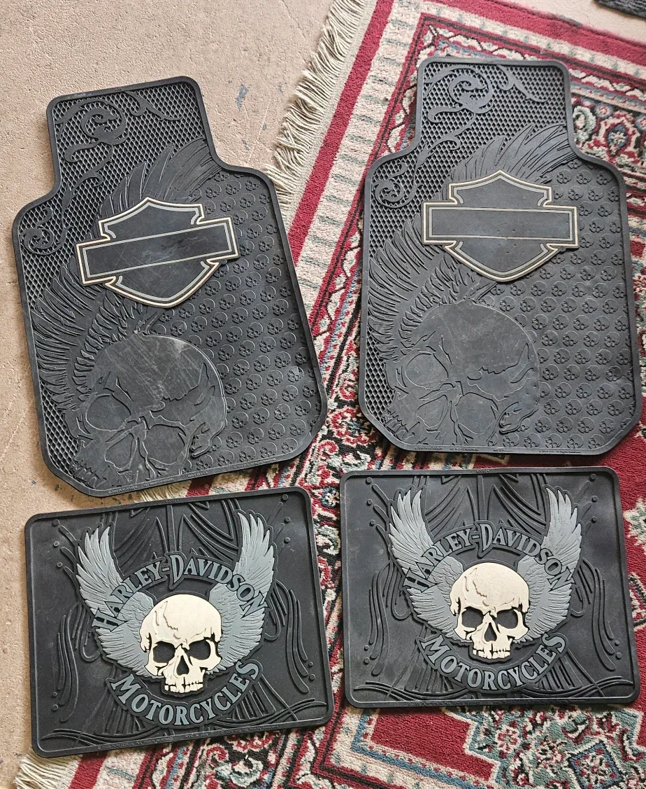 Harley-Davidson Motorcycle Floor Mats - Set of 4