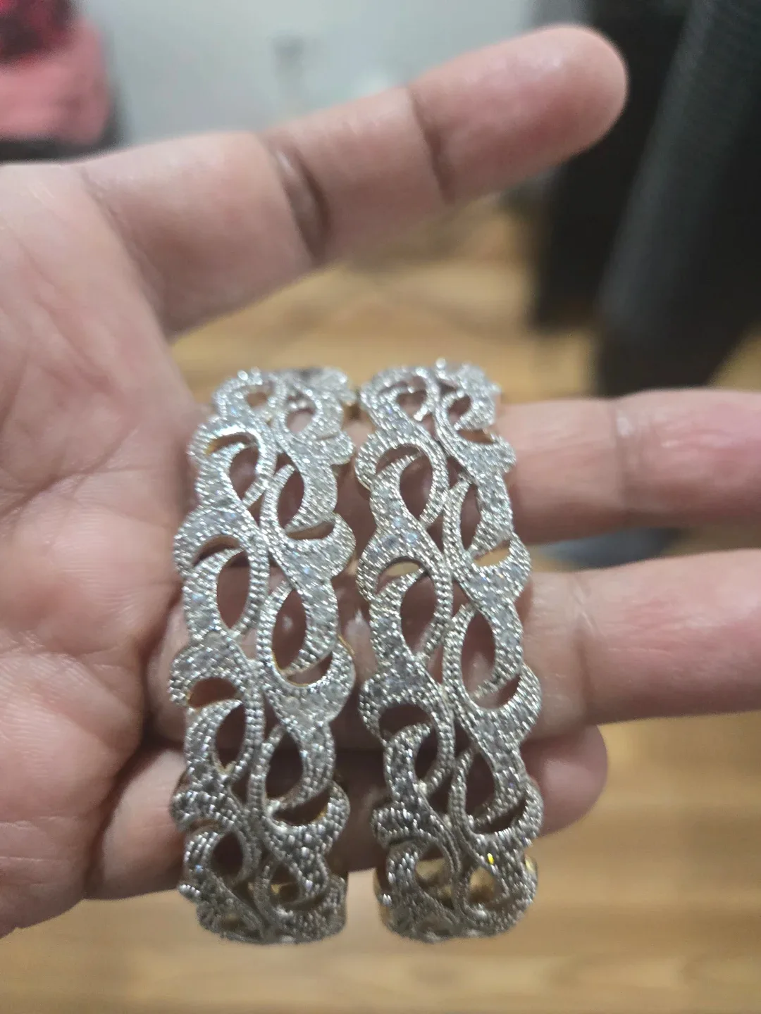 Set of 2 Silver Bangles