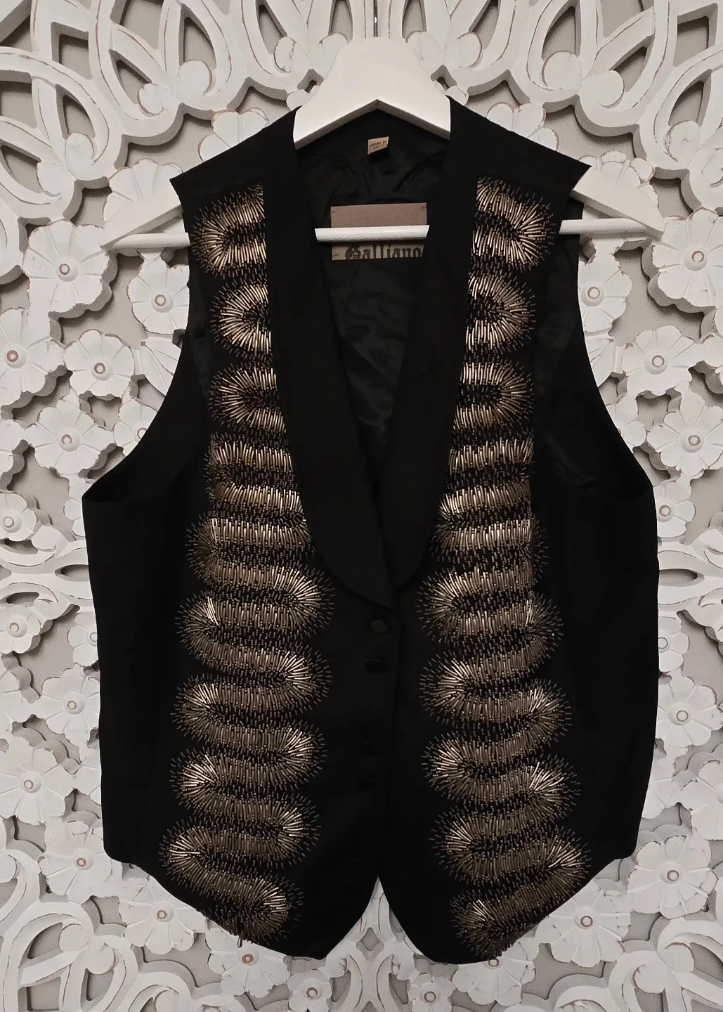 John Galliano Black Vest