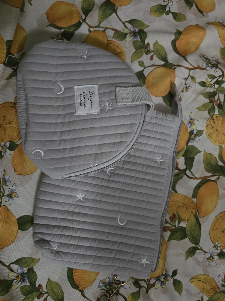Bonjour Quilted Pouches - 2 Piece Set New Japan #thriftypicks - photo 2