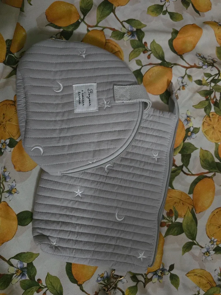 Bonjour Quilted Pouches - 2 Piece Set New image indicator(2)