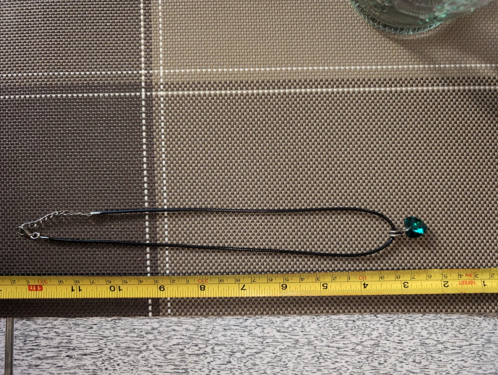 Heart Pendant Necklace - Green - photo 2