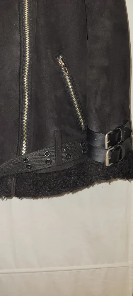 Every Sunday Black Faux Suede Jacket image indicator(3)