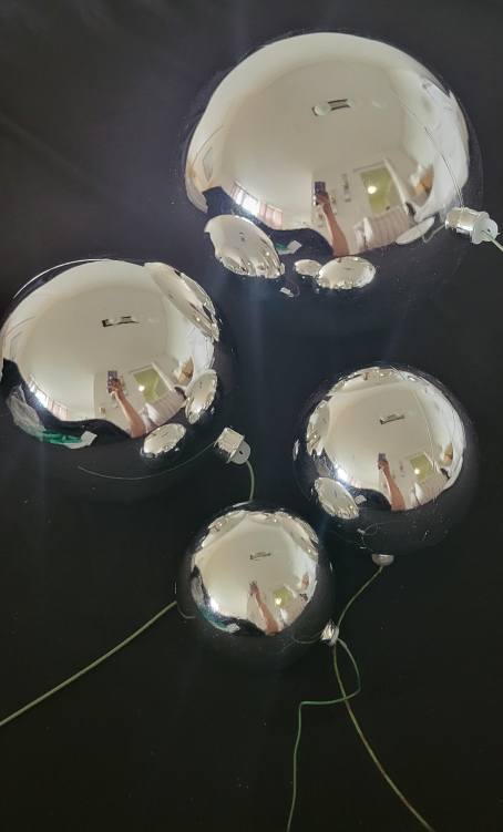 Silver Christmas Ball Ornaments - photo 3
