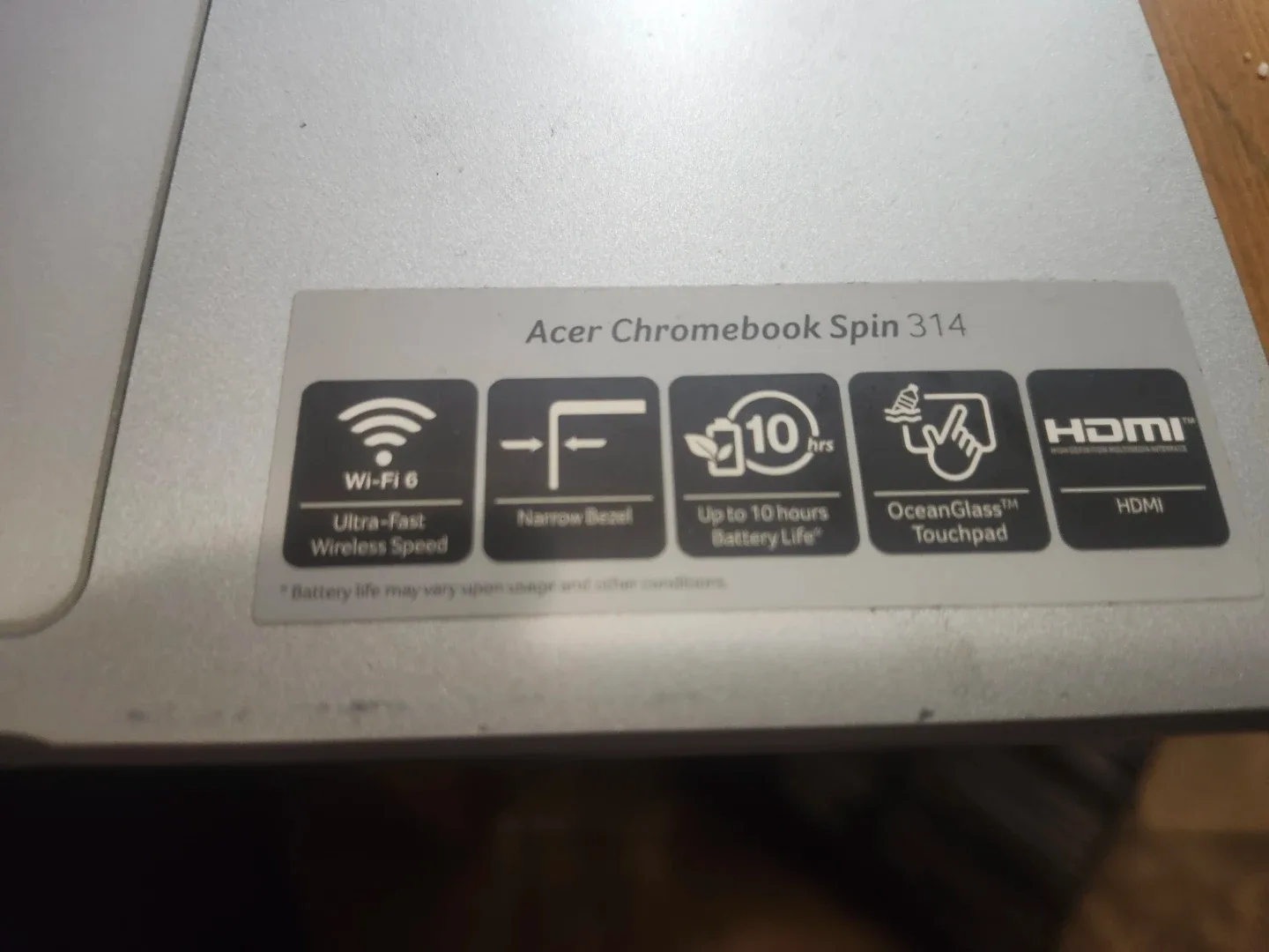 Acer Chromebook Spin 314 Laptop image indicator(4)