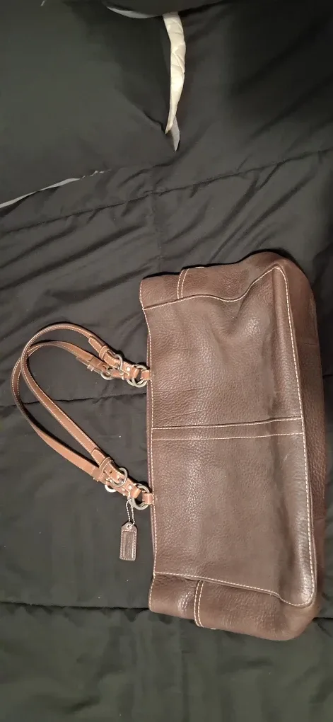 Coach Brown Leather Tote Bag