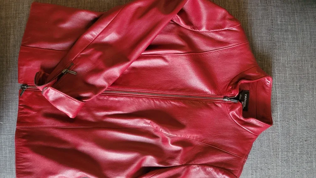 Danier Leather Jacket - Red