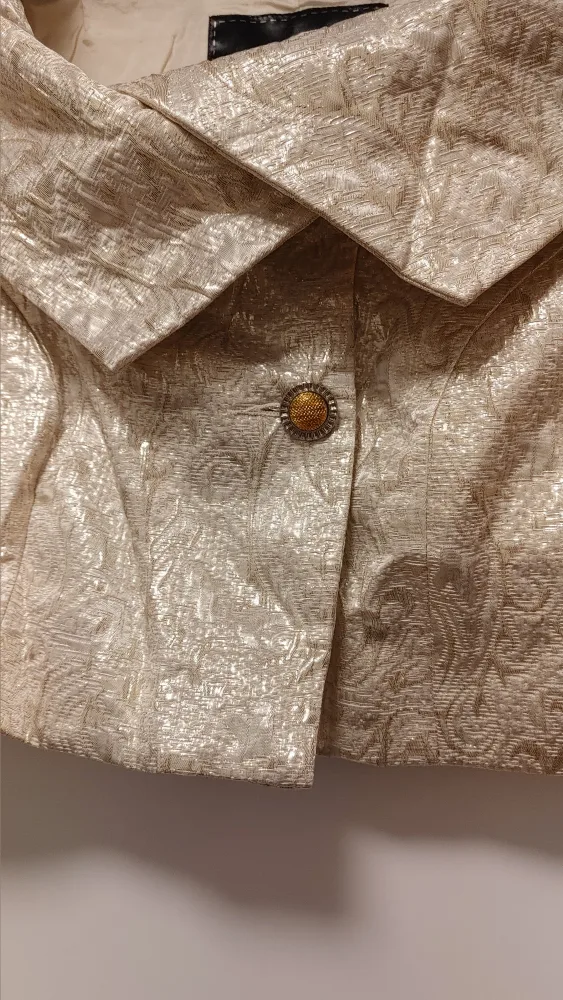 Wet Seal Collection Gold Cropped Jacket size xs image indicator(3)